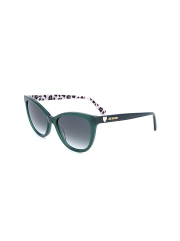 Love Moschino Damskie okulary przeciwsłoneczne w kolorze zielono-niebieskim