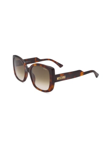 Moschino Damskie okulary przeciwsłoneczne w kolorze brązowym