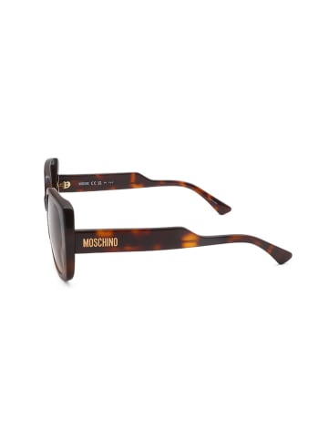 Moschino Damen-Sonnenbrille in Braun/ Hellbraun