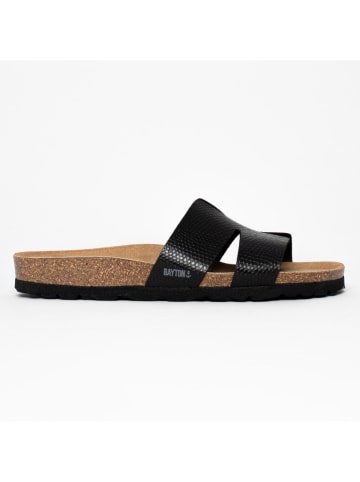 BAYTON Leder-Pantoletten "Djone" in Schwarz