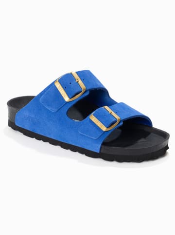 BAYTON Leder-Pantoletten "Atlas" in Blau