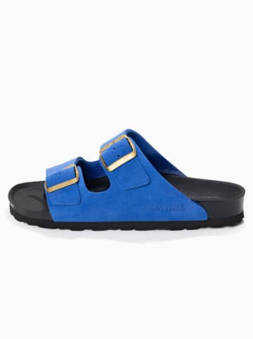BAYTON Leren slippers "Atlas" blauw