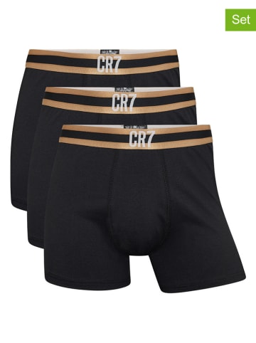 CR7 3er-Set: Boxershorts in Schwarz