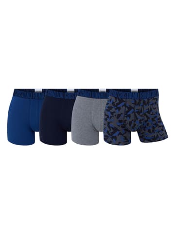 CR7 4-delige set: boxershorts blauw/donkerblauw