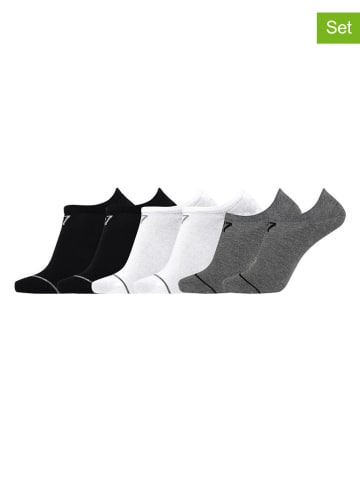 CR7 6-delige set: sokken zwart/wit/grijs