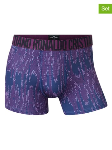 CR7 2-delige set: boxershorts zwart/paars