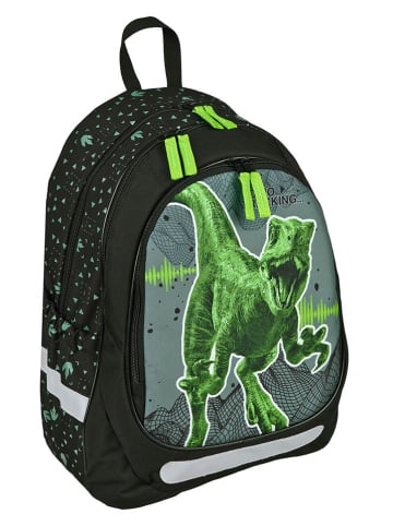 Undercover Tornister "Jurassic World" w kolorze czarno-zielonym - 31 x 43 x 19 cm