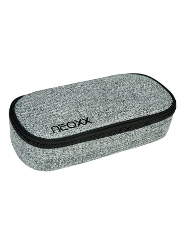 neoxx Schlamperetui "Wool the World" in Grau - (L)22,5 x (B)10,5 x (H)5,5 cm
