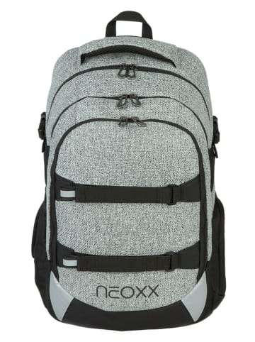 neoxx Rucksack "Wool the World" in Grau/ Schwarz - (B)31 x (H)45,5 x (T)24 cm