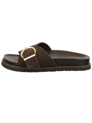 GANT Footwear Leren slippers "Mardale" bruin