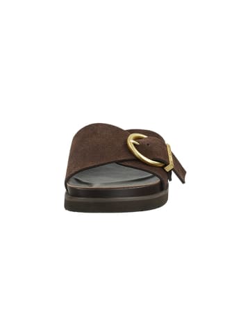 GANT Footwear Leren slippers "Mardale" bruin