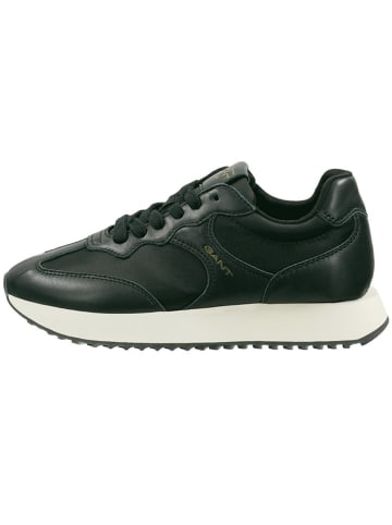 GANT Footwear Skórzane sneakersy "Bevinda" w kolorze czarnym
