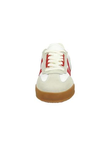 GANT Footwear Leder-Sneakers "Baylle" in Beige/ Weiß/ Rot
