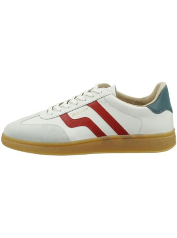 GANT Footwear Leder-Sneakers "Cuzmo" in Weiß/ Rot