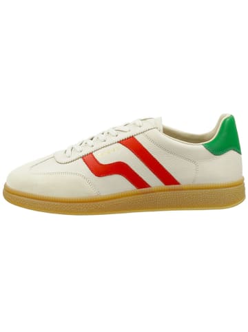 GANT Footwear Leder-Sneakers "Cuzmo" in Creme/ Rot/ Grün