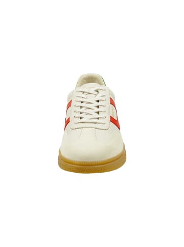 GANT Footwear Leder-Sneakers "Cuzmo" in Creme/ Rot/ Grün