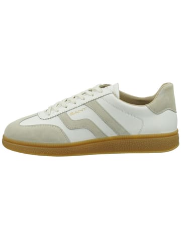 GANT Footwear Leder-Sneakers "Cuzmo" in Beige/ Weiß