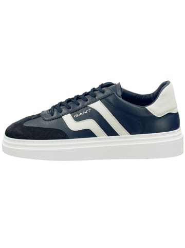 GANT Footwear Leder-Sneakers "Cuzmoon" in Dunkelblau/ Weiß
