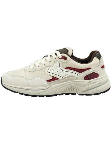 GANT Footwear Leder-Sneakers "Jaybro" in Beige/ Bordeaux