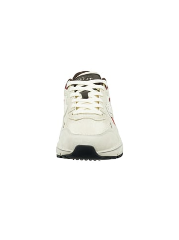GANT Footwear Leder-Sneakers "Jaybro" in Beige/ Bordeaux