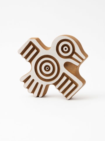 Samimi Blokstempel naturel/wit - (L)15 x (B)15 cm