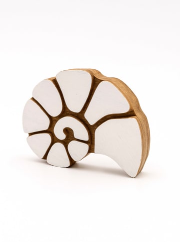 Samimi Stempel "Snail" w kolorze jasnobrązowo-białym - 3 x 6 cm