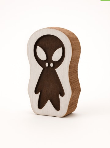 Samimi Stemple (2 szt.) "Alien" w kolorze jasnobrązowo-białym - 3 x 6 cm