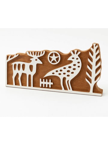 Samimi Blokstempel naturel/wit - (L)7 x (B)15 cm