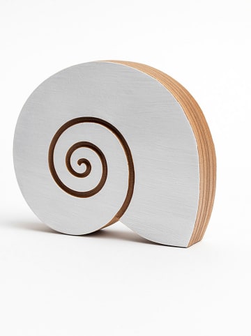 Samimi Stempel "Snail" w kolorze jasnobrązowo-białym - 10 x 8 cm