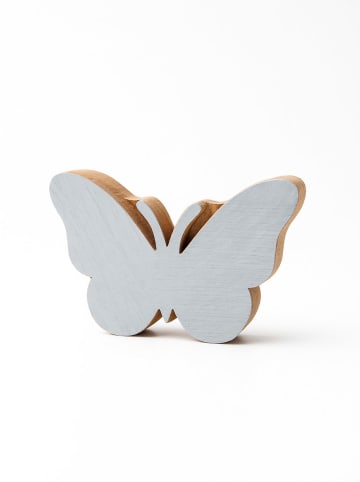 Samimi Stempel "Butterfly" w kolorze jasnobrązowo-białym - 8 x 6 cm