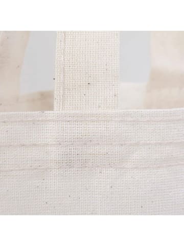 Samimi 2-delige set: boodschappentassen beige - (L)25 x (B)20 cm