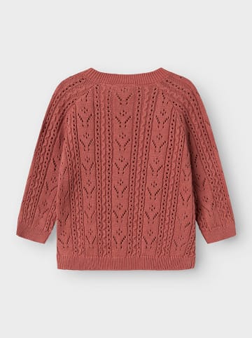 Lil Atelier Sweter "Kajsa" w kolorze ciemnoczerwonym