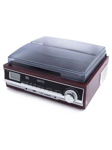Adler Bluetooth-Plattenspieler in Braun/ Grau