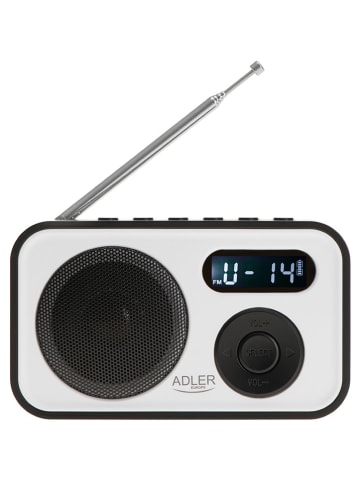 Adler Digitale radio wit/zwart
