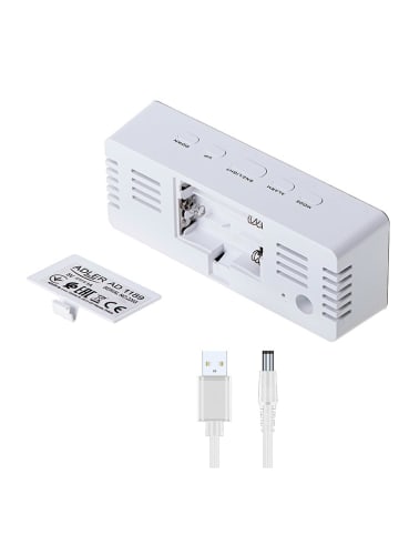 Adler Digitaler Wecker in Weiß