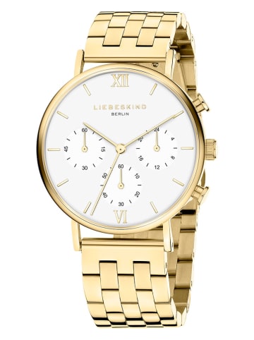 Liebeskind Chronograaf goudkleurig/wit