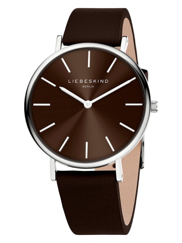 Liebeskind Kwartshorloge bruin/zilverkleurig