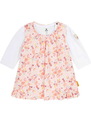 Steiff 2tlg. Outfit in Weiß/ Rosa
