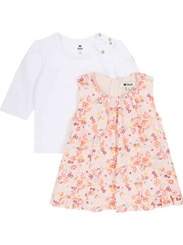 Steiff 2tlg. Outfit in Weiß/ Rosa