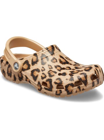 Crocs Chodaki "Classic" w kolorze beżowo-brązowym