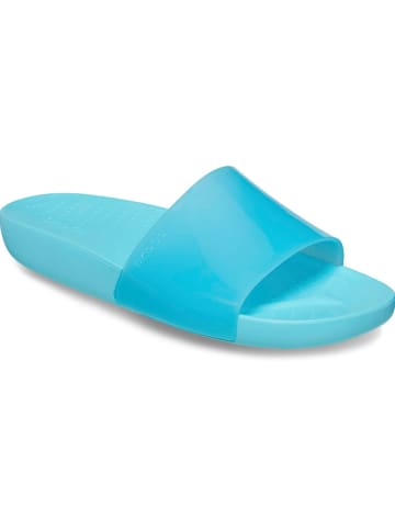 Crocs Klapki "Splash Glossy" w kolorze błękitnym