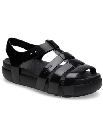 Crocs Sandalen "Splash Glossy Fisherman" in Schwarz