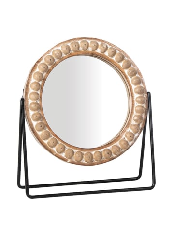 Signes Grimalt Kosmetikspiegel in Beige - (H)22,5 x  Ø 19,5 cm