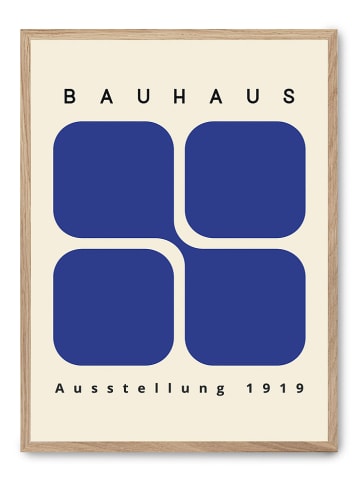 poster lab Gerahmter Kunstdruck "Blue forms"