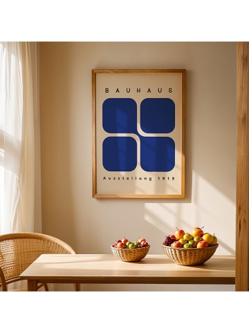 poster lab Gerahmter Kunstdruck "Blue forms"