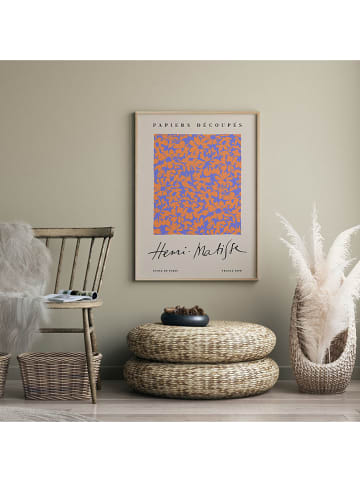 poster lab Gerahmter Kunstdruck "Flowers and lines"