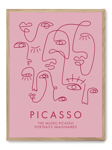 poster lab Druk artystyczny "Picasso portraits" w ramce