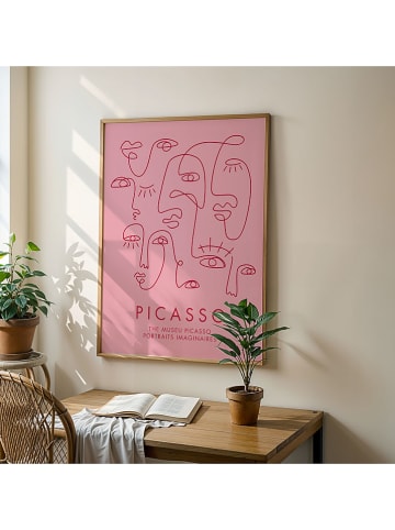 poster lab Druk artystyczny "Picasso portraits" w ramce
