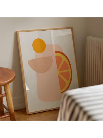 poster lab Ingelijste kunstdruk "Abstract fruits"