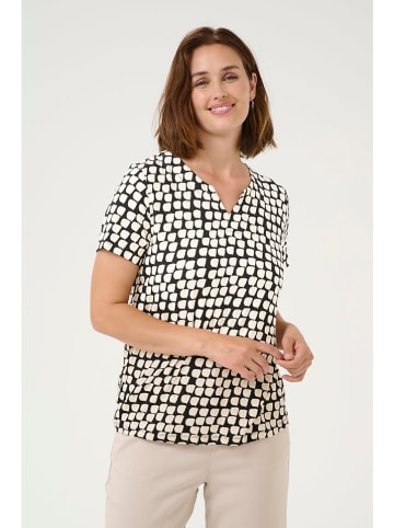 Kaffe Blouse zwart/crème